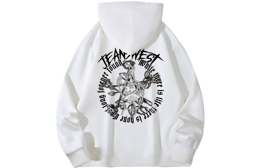 JEANSWEST Sweatshirts Unisex Hooded Moderate Regular