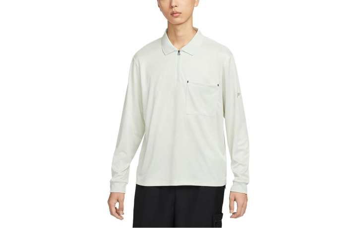 Nike Nike SPORTSWEAR TECH PACK Polo Shirts Men's Sea Glass Blue Polo Collar Moderate Straight Fit