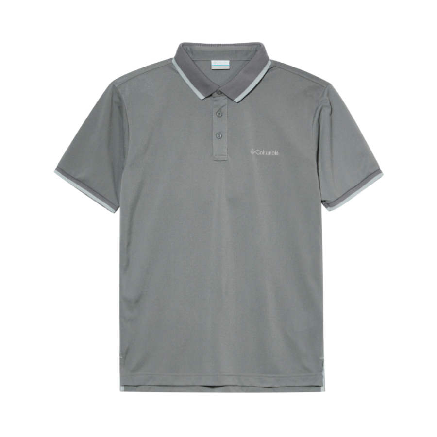 Columbia Polo Shirts Men's Gray Polo Collar Moderate
