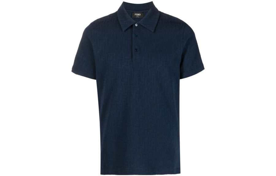FENDI SS23 Polo Shirt Men's Marine Blue