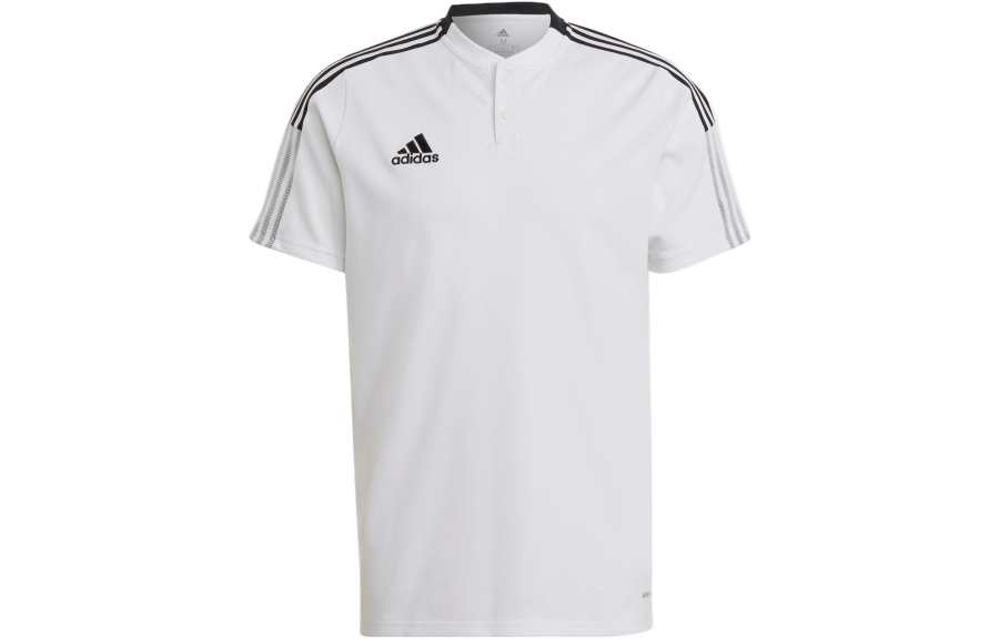 Adidas Adidas Polo Shirts Men's White Polo Collar Moderate Straight Fit