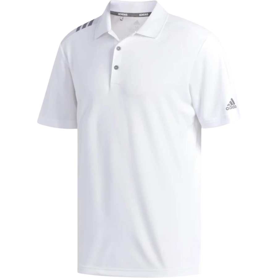 Adidas Adidas 3 Stripes Polo Shirt Men's White