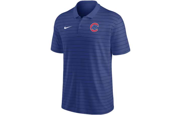 Nike Nike Chicago Cubs Authentic Collection Striped Victory Men's Nike Dri-FIT Mlb Polo