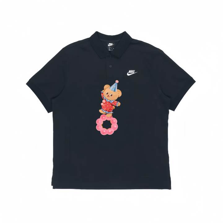 Nike Nike Polo Shirts Unisex Black Polo Collar Moderate