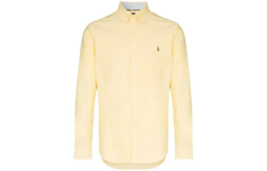 Polo Ralph Lauren SS22 Shirt Slim Fit Men's Yellow