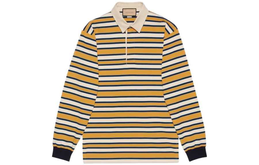 GUCCI Striped Polo Shirt