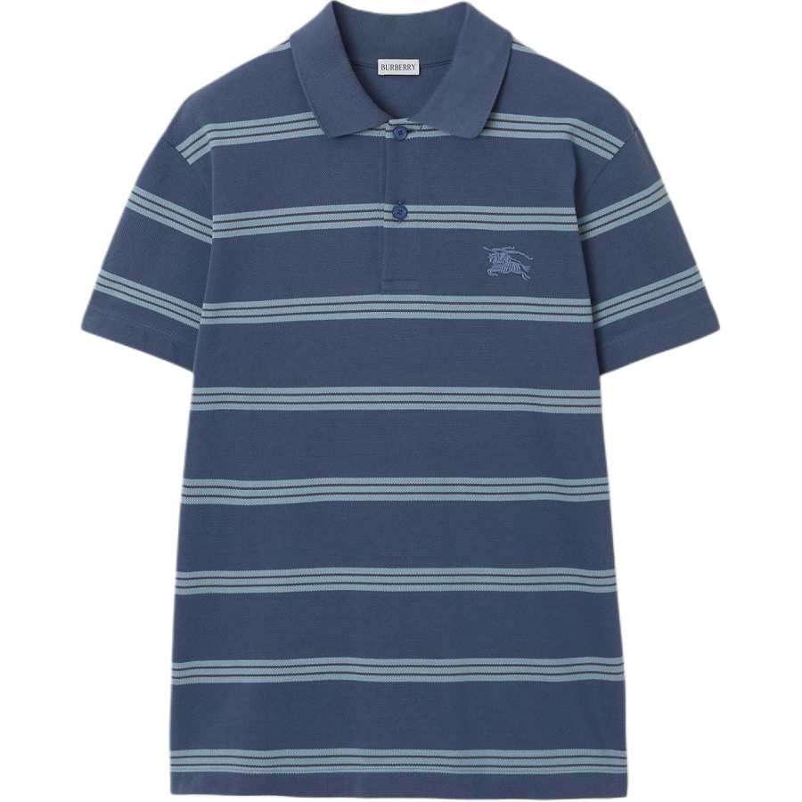 Burberry striped cotton polo shirt