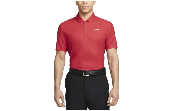 Nike Nike Polo Shirts Men's Red Polo Collar Moderate Straight Fit