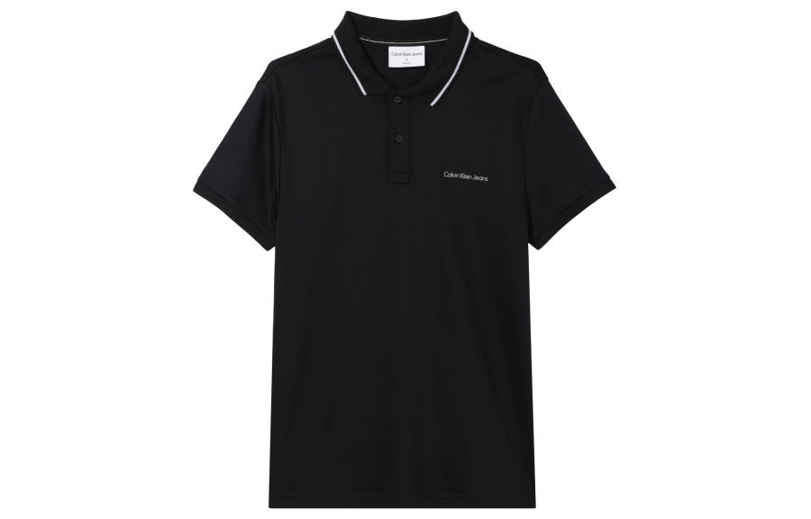CALVIN KLEIN Polo Shirt Men's Black