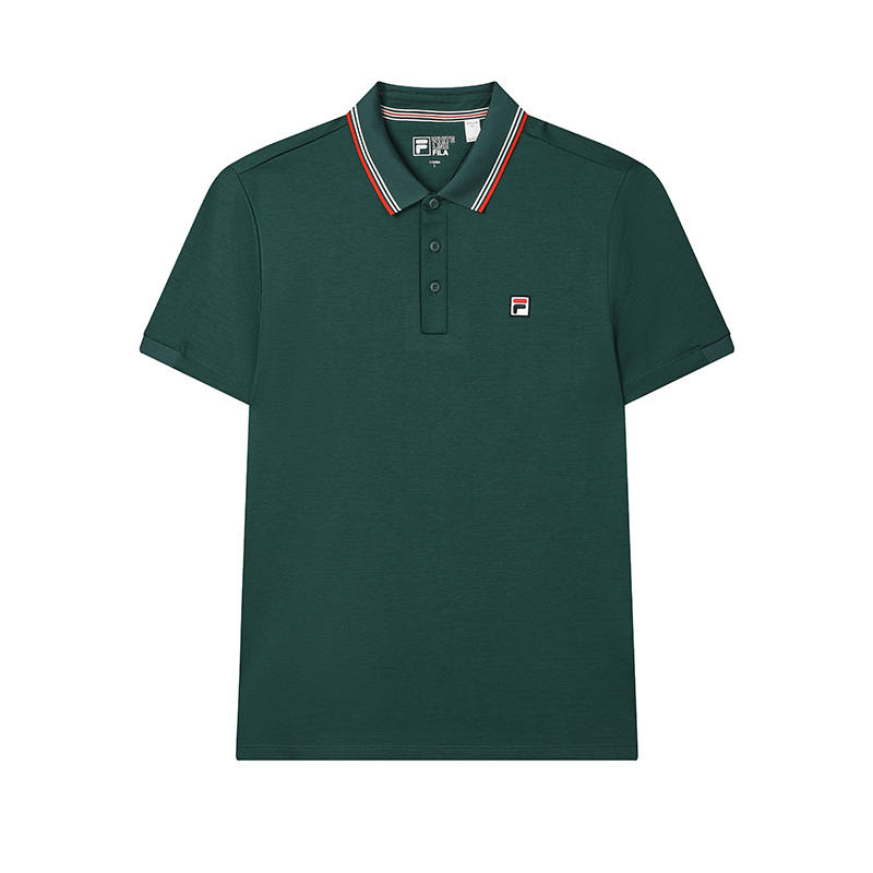 FILA Polo Shirt Men's Dark Forest Green