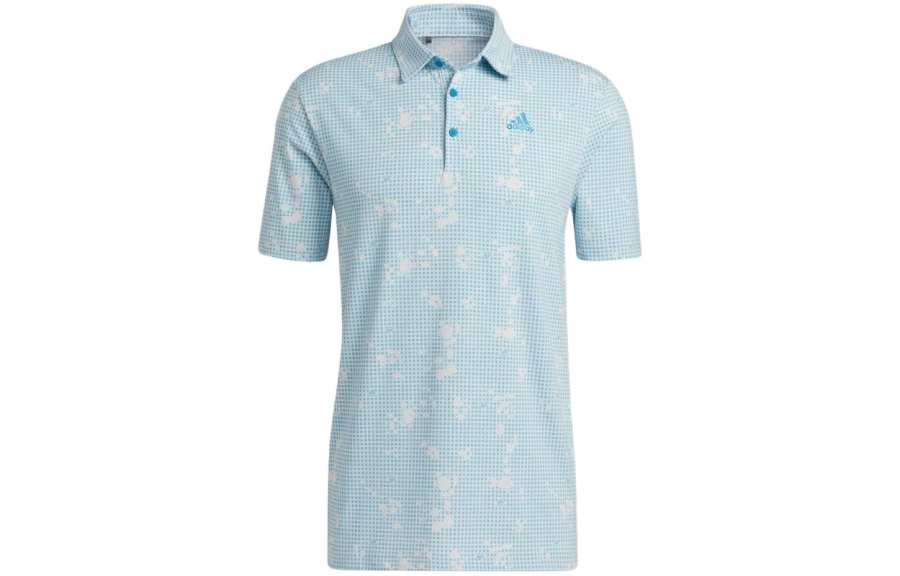 Adidas Adidas Polo Shirts Men's Blue Polo Collar Moderate Straight Fit