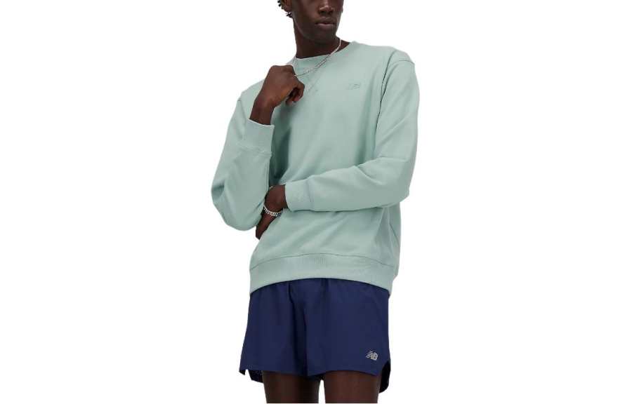 New Balance New Balance Athletics French Terry Crew Sweatshirt Men's Light Green