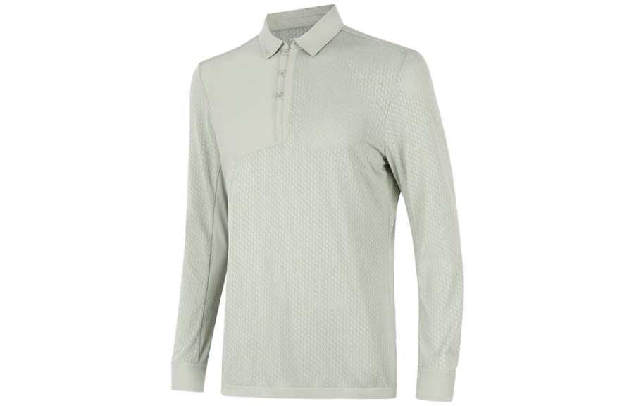 Li-Ning Li Ning Training Series Polo Shirts Men's Camel Gray Polo Collar Moderate Straight Fit