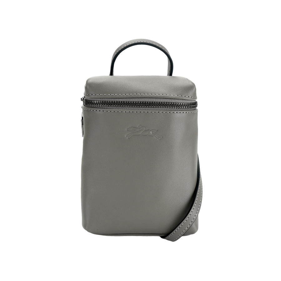 LONGCHAMP Le Pliage Xtra Cow Leather Shoulder Bag, Crossbody Bag, Handbag Mini Women's Dove Gray