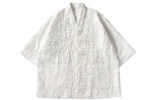 S-CREST S CREST Shirts Unisex Gray White V Neck Moderate Straight Fit