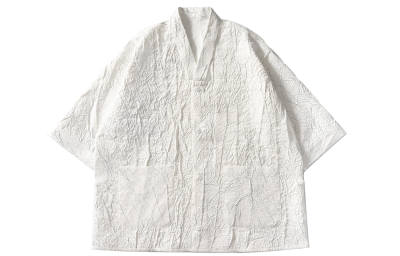 S-CREST S CREST Shirts Unisex Gray White V Neck Moderate Straight Fit