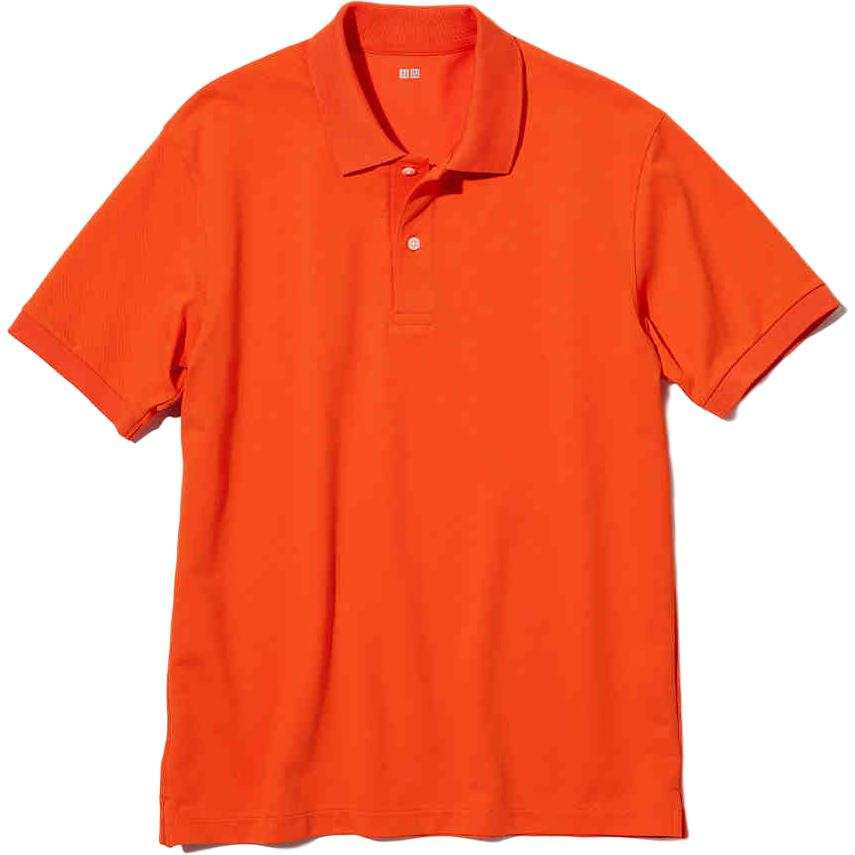 UNIQLO Polo Shirt Unisex Bright Orange