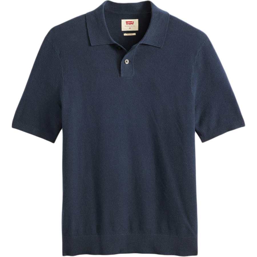 Levis Polo Shirts Men's Blue Polo Collar Moderate Straight Fit