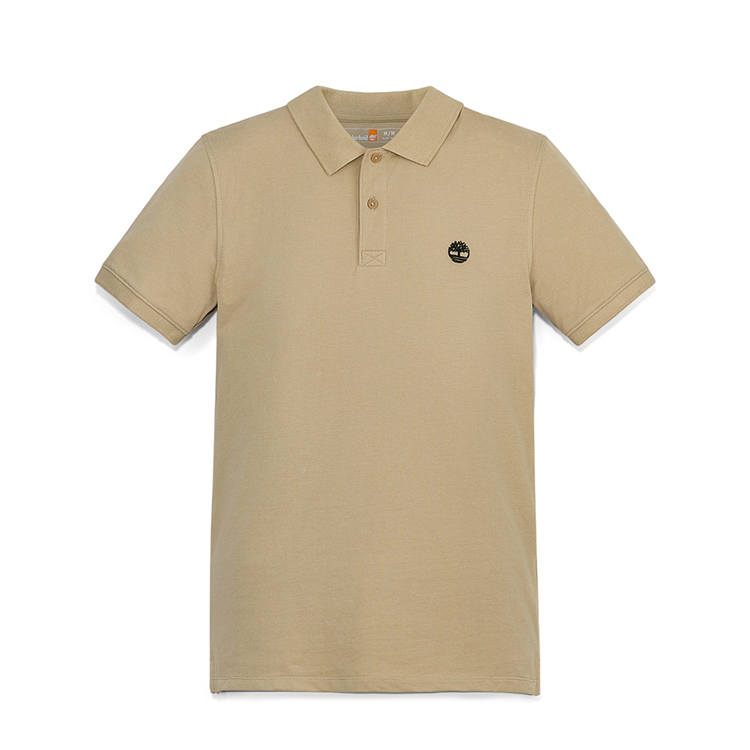 Timberland Polo Shirt Men's Liquorice Yellow