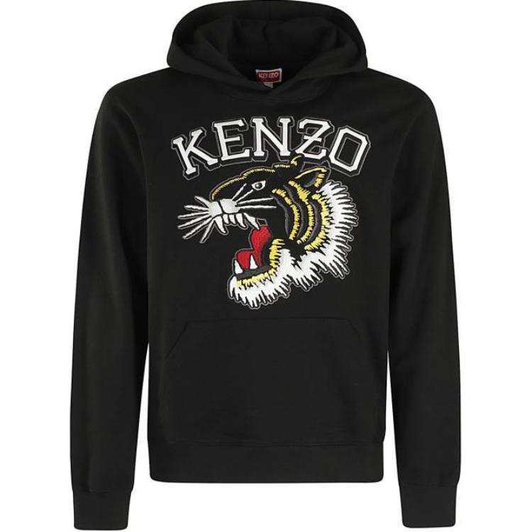 KENZO Tiger Embroidered Kangaroo-Pocketed Hoodie