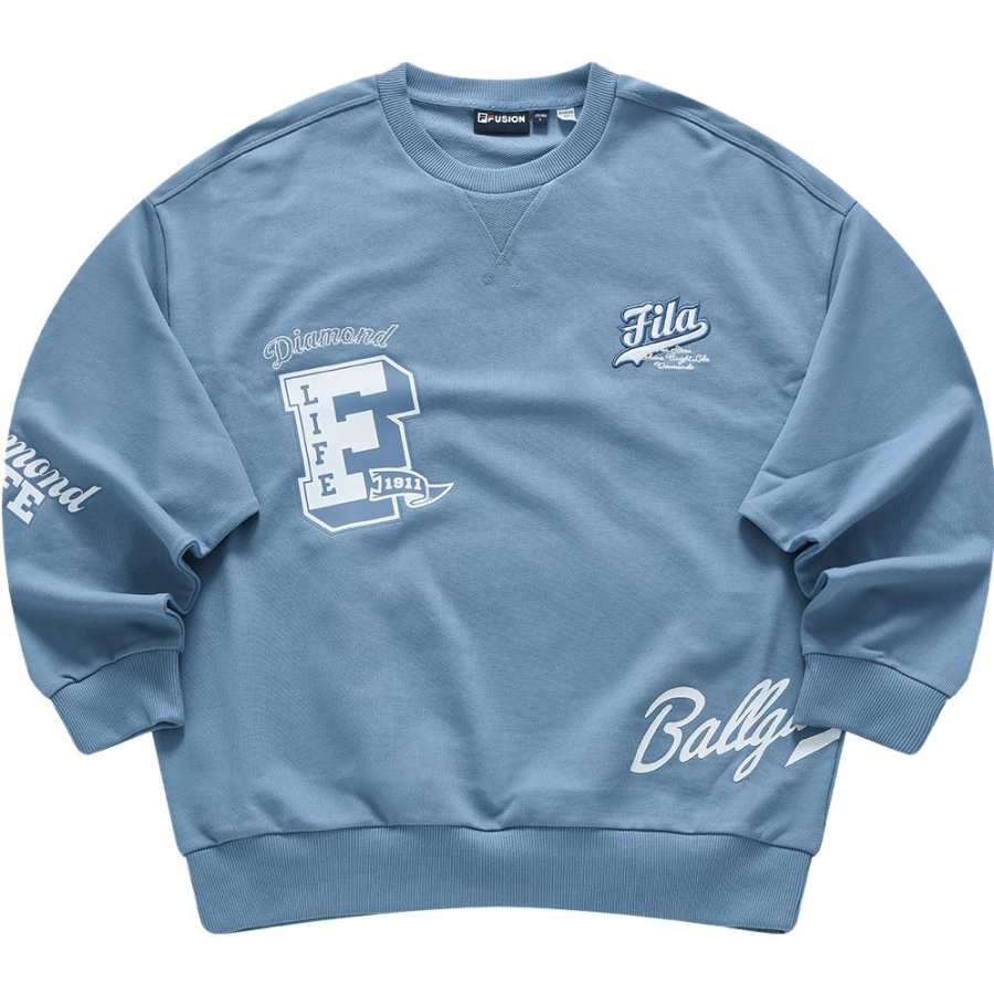 FILA FUSION Sweatshirt Men's Morandi Blue