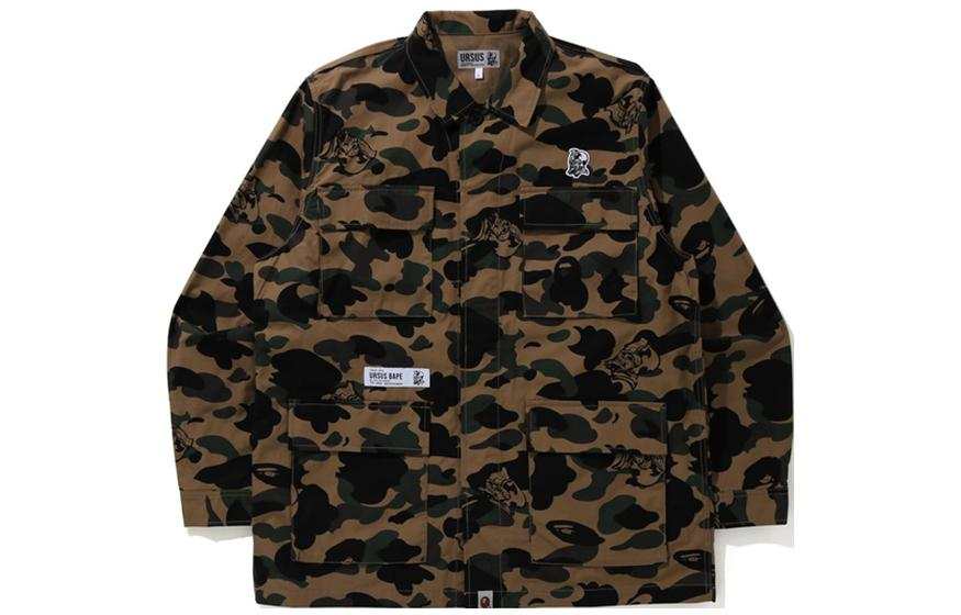 A BATHING APE Shirts Men's Lapel Moderate Shirt