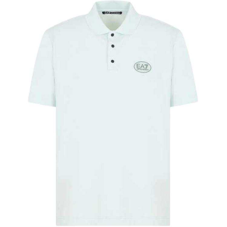 EMPORIO ARMANI EA7 SS25 Polo Shirt Men's Light Green