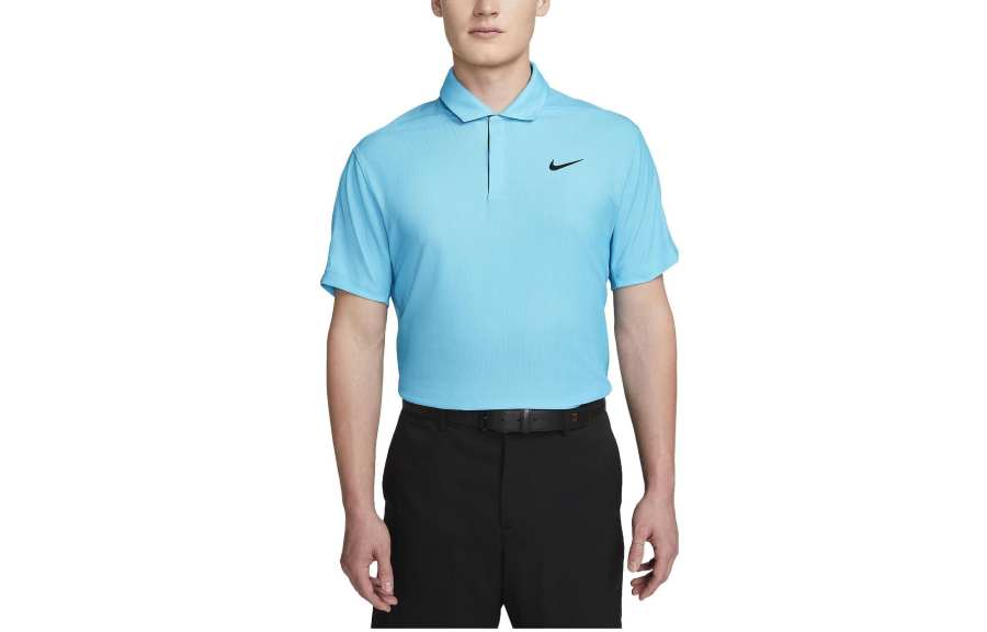 Nike Nike Polo Shirts Men's Sky Blue Polo Collar Moderate Straight Fit