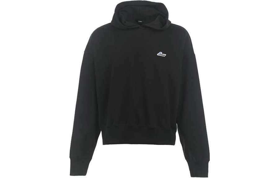 WE11DONE Logo Embroidered Wappen Cotton Hoodie