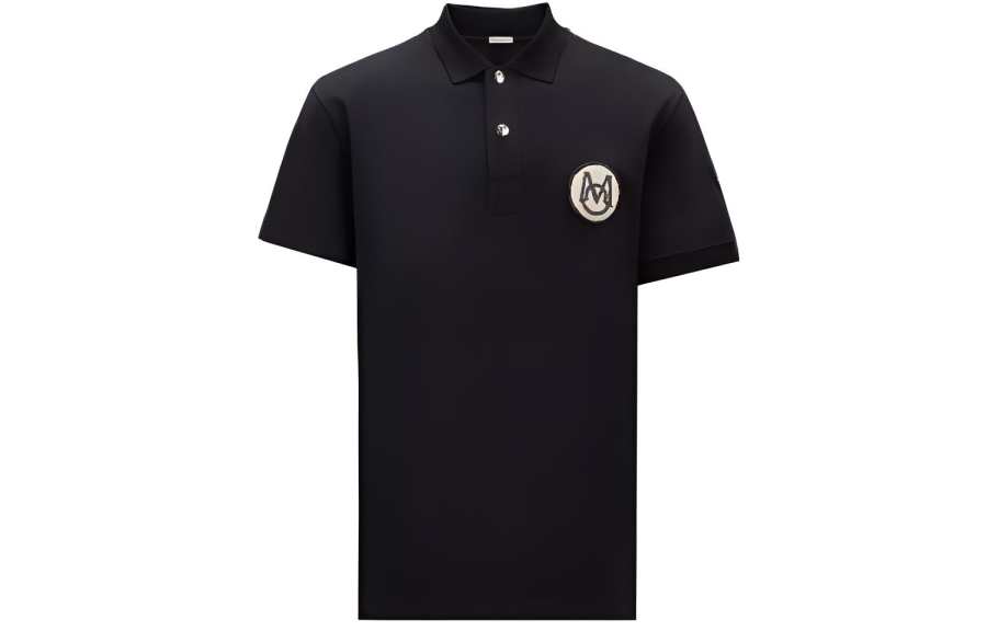 Moncler Moncler Polo Shirts Men's Black Moderate