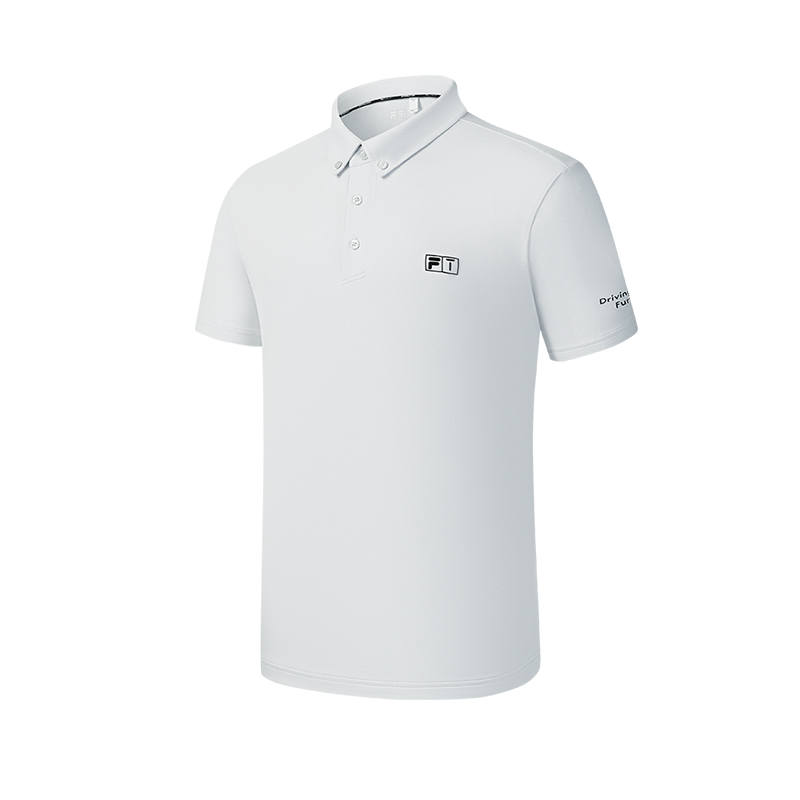FILA Golf Polo Shirt Men's Semi Sheer Curtain Gray