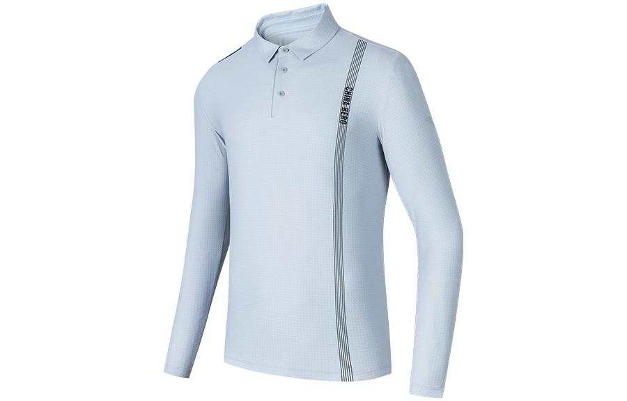 ANTA Polo Shirts Men's Moonlight Blue Polo Collar Moderate Straight Fit