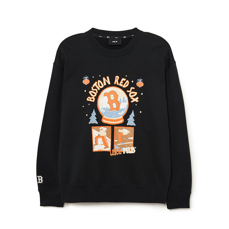 MLB MLB Like Collection Sweatshirts Unisex Black Crew Neck Moderate Regular