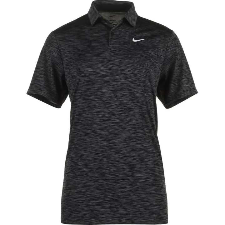 Nike Nike Polo Shirts Men's Black Polo Collar Moderate Straight Fit