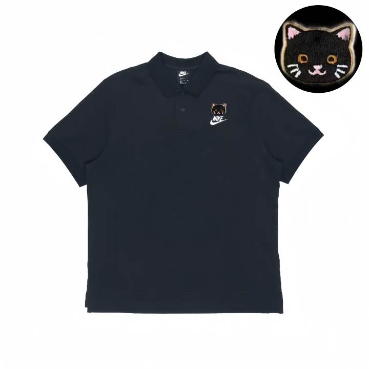 Nike Nike Polo Shirts Unisex Black Polo Collar Moderate