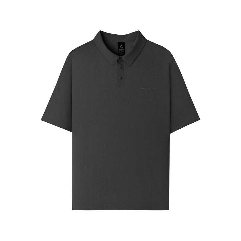 Skechers SKECHLUXE SS25 Polo Shirt Men's Midnight Black
