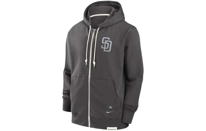 Nike Nike MLB Collaboration San Diego Padres Travel Player Sweatshirt San Diego Padres Men's Gray