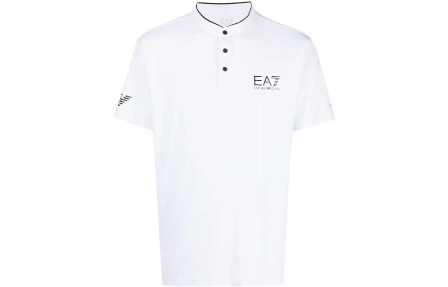 EMPORIO ARMANI EA7 SS23 Polo Shirt Men's White