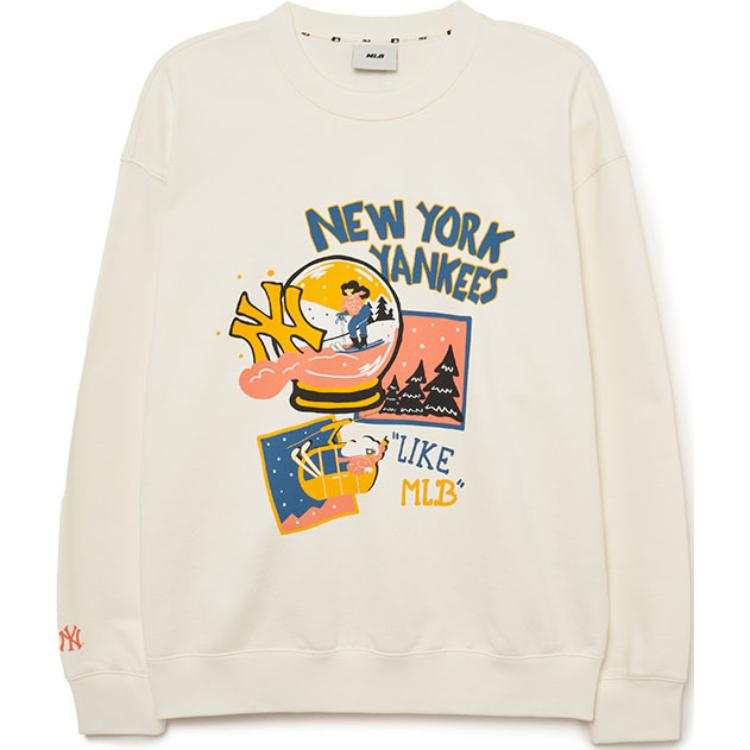 MLB MLB LIKE New York Yankees Sweatshirt Unisex Cream