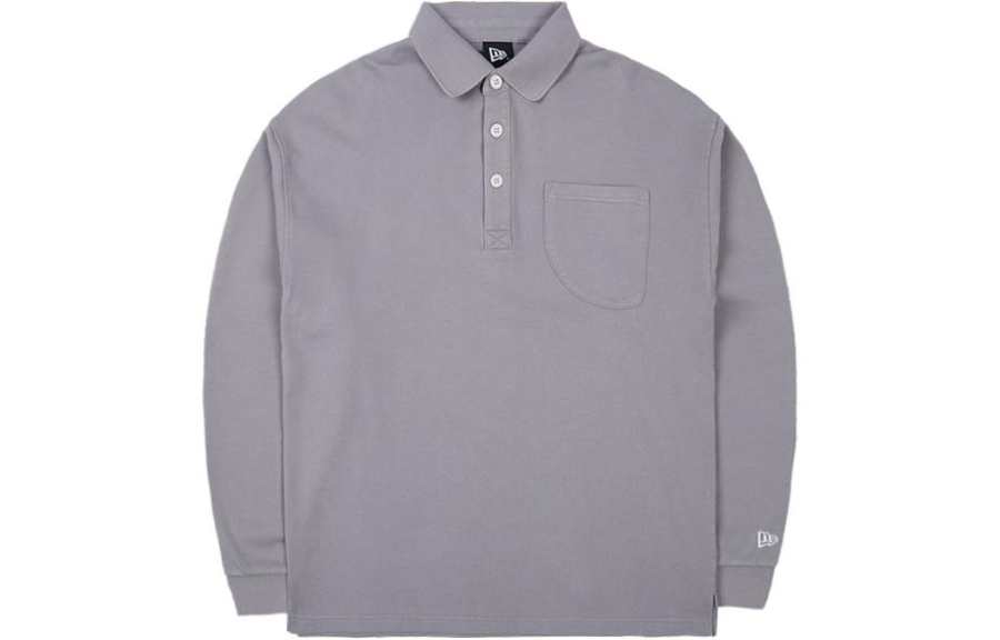 New Era Polo Shirts Unisex Gray Lapel Moderate Other