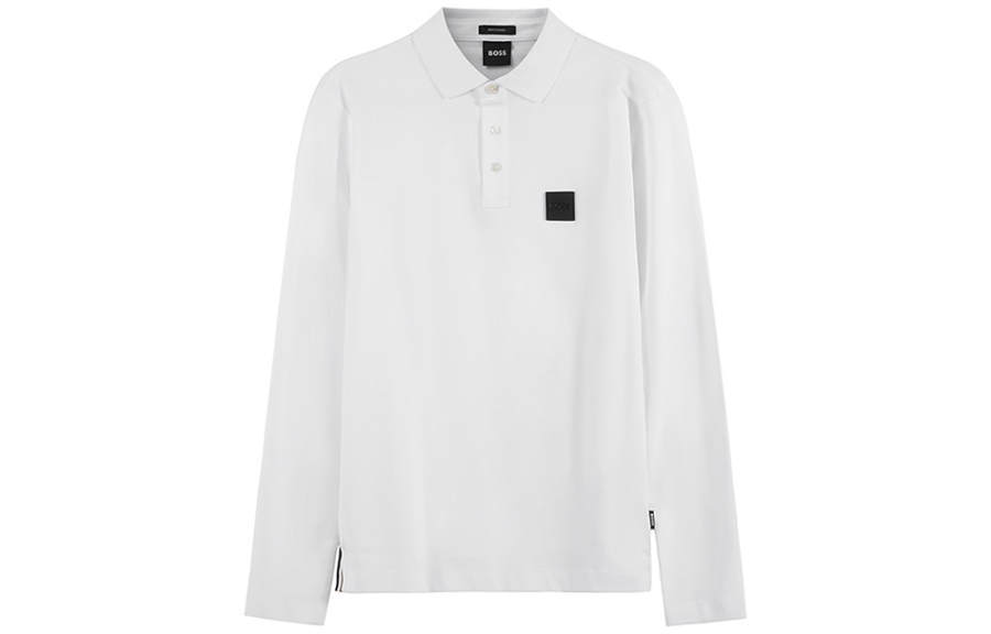 HUGO BOSS 【Best of: PromotionsPrevious Season】logo-patch cotton polo shirt