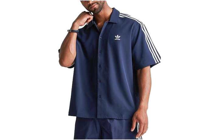 Adidas Adidas Shirts Men's Blue Square Collar Moderate Other