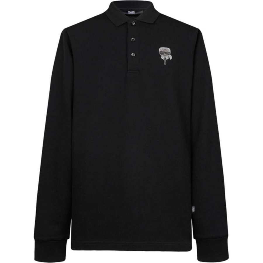 KARL LAGERFELD / Karl Lagerfeld Jeans Polo Shirt Men's Black