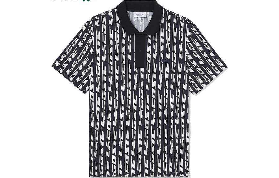 LACOSTE LACOSTE Polo Shirt Men's Black White