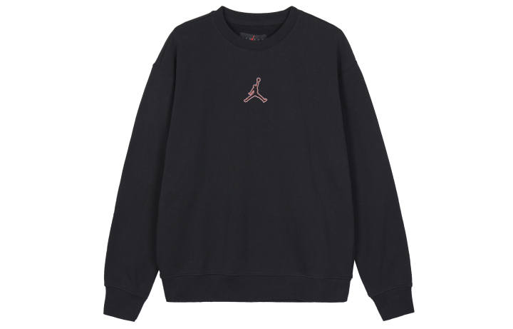 Jordan Jordan Fearless Sweatshirts Men's Black Crew Neck Moderate Regular