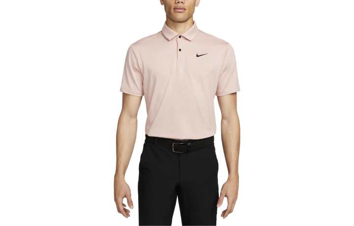 Nike Nike Polo Shirts Men's Pink Polo Collar Moderate Straight Fit