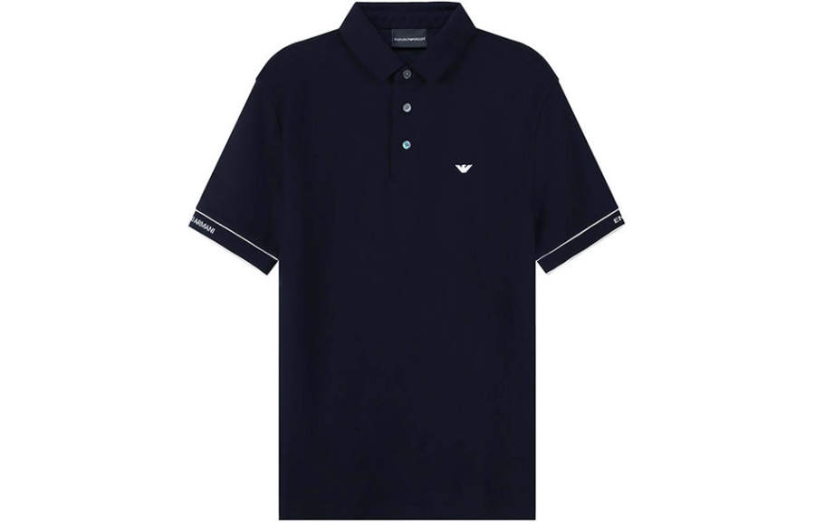 EMPORIO ARMANI SS23 Polo Shirt Men's Marine Blue