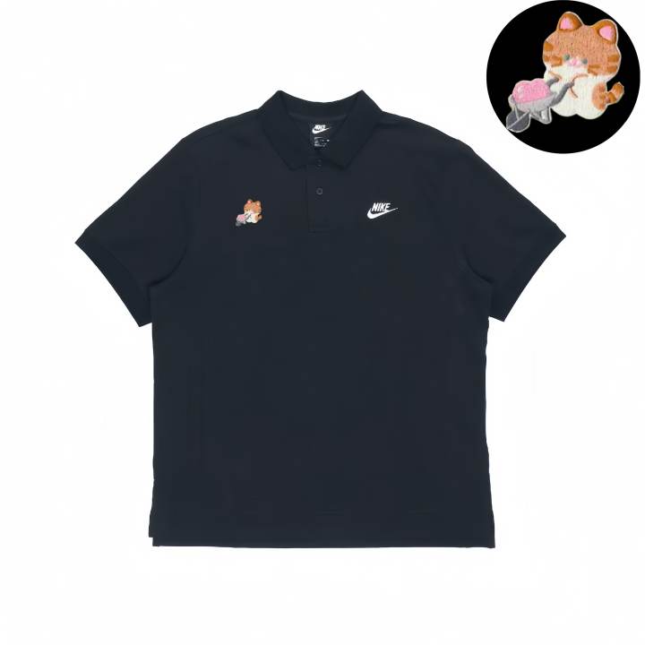 Nike Nike Polo Shirts Unisex Black Polo Collar Moderate