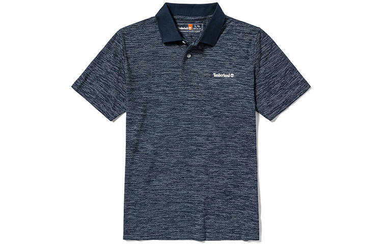 Timberland Polo Shirt Men's Dark Blue Sapphire Blue