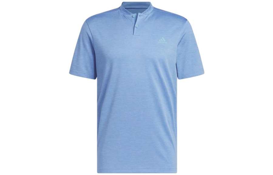 Adidas Adidas Polo Shirts Men's Blue Polo Collar Moderate Straight Fit